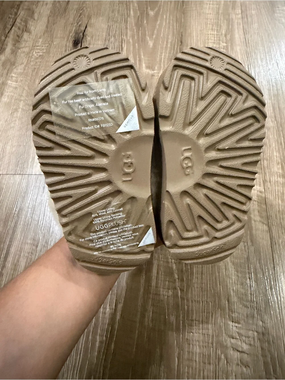 UGG Kids chestnut Funkette clogs